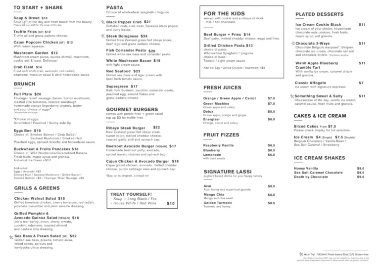 CEDELE MENU