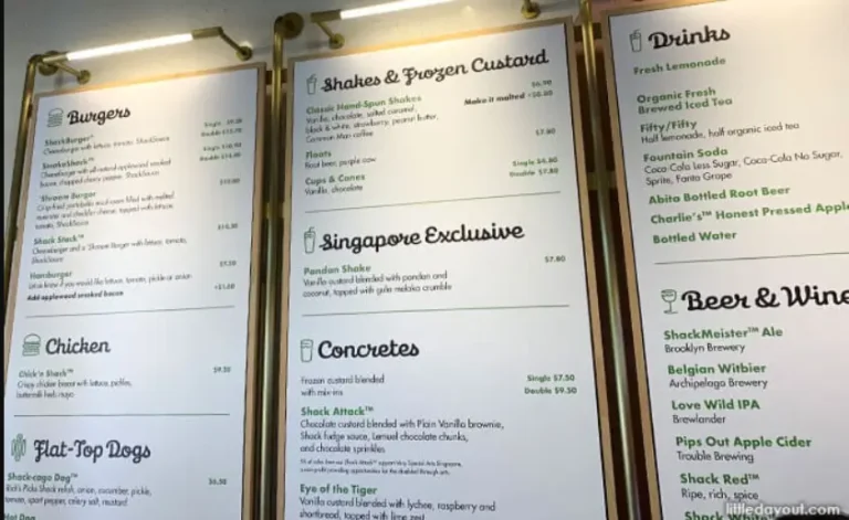 SHAKE SHACK MENU SINGAPORE